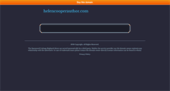 Desktop Screenshot of helencooperauthor.com